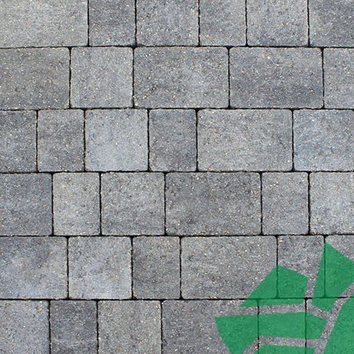 Picture of Brett Alpha Trio 50mm Driveway Block Paving Mixed Pack 10.82m2 Silver Haze