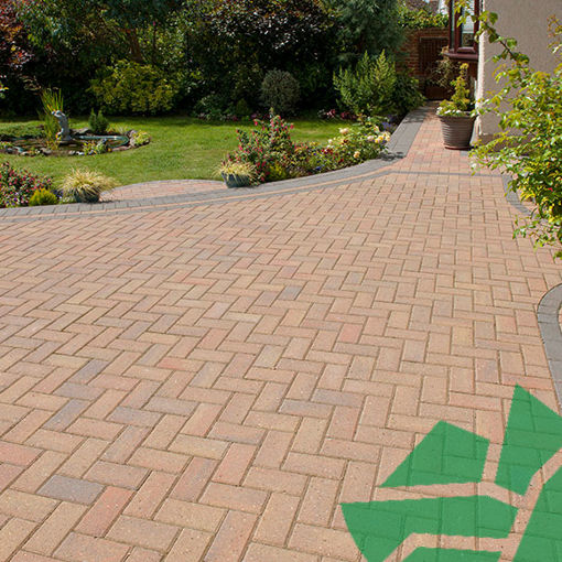 Picture of Omega Block Paving 200x100x50mm Autumn Gold