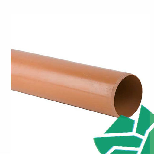 Picture of Underground 110mm x 6m B4011 Plain End Pipe