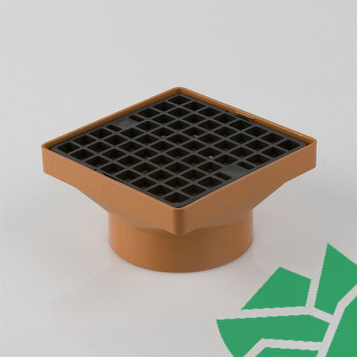 Picture of Underground 110mm Drainage Square Hopper With 110mm Solvent Socket B1061