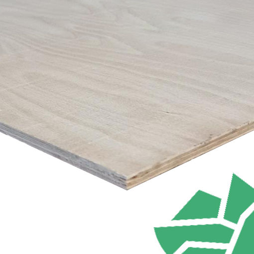 Picture of 9mm B/BB Hardwood Faced Poplar Core Plywood EN314-2 Class 3 EN636-3 FSC