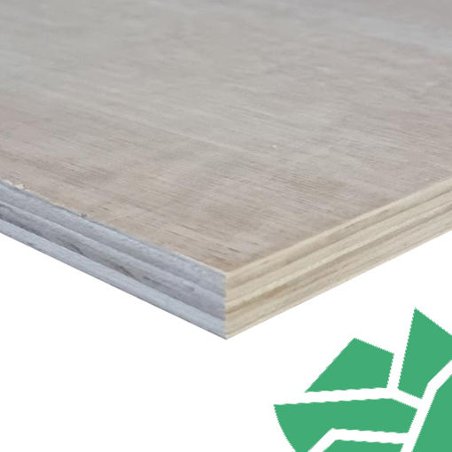 Picture of 18mm B/BB Hardwood Faced Poplar Core Plywood EN314-2 Class 3 EN636-3 FSC