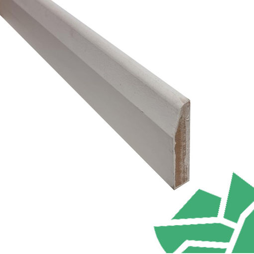 Picture of 14.5 x 94 Chamfered & Round Architrave MDF Primed FSC-5.4m