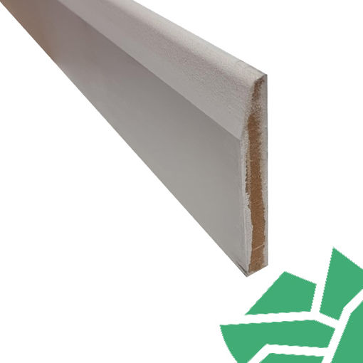 Picture of 18 x 144 Chamfered & Round Skirting MDF Primed FSC-5.4m