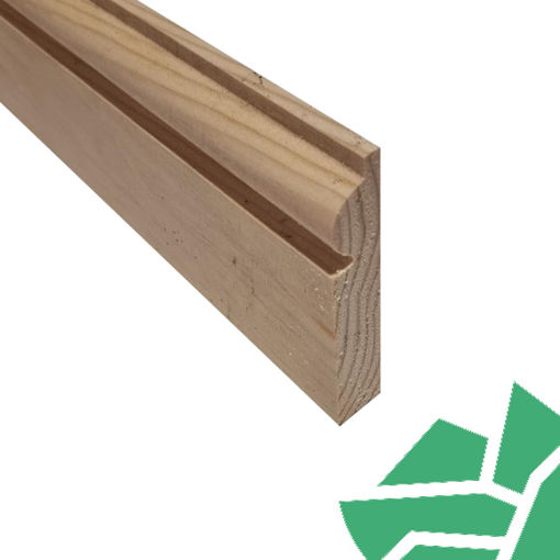 Picture of 25x100 Torus Skirting Redwood - Finish Size 14x94mm