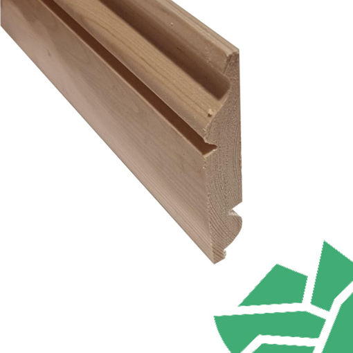 Picture of 25x125 Torus/Ogee Reversible Skirting Redwood - Finish Size 20x119mm