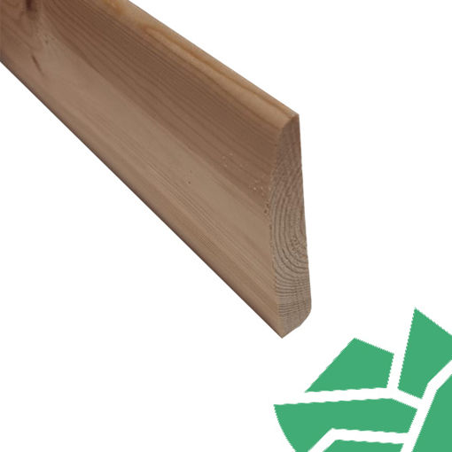 Picture of 19x100 Chamfd/Rnd Reversible Skirting Redwood - Finish Size 14x94mm