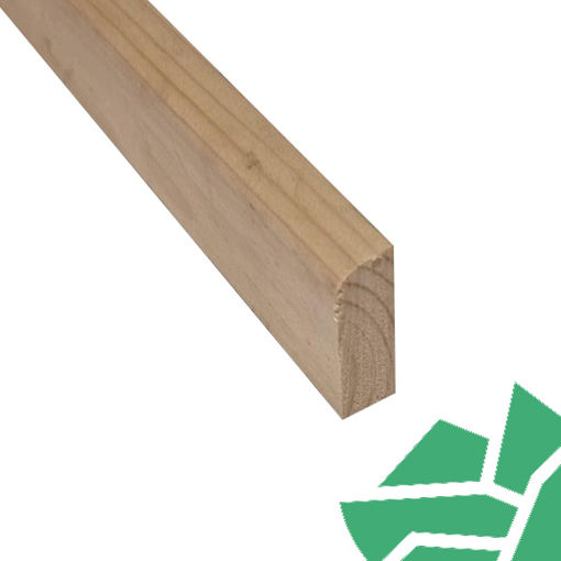 Picture of 19x50 Bullnosed Architrave Redwood - Finish size 14x54mm