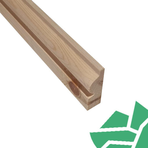 Picture of 25x63 Torus Architrave Redwood - Finish size 20x57mm