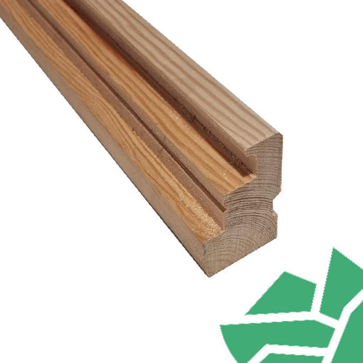 Picture of 63x100mm Redwood Softwood Window Head Section PEFC-Certified