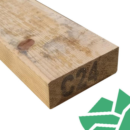 Picture of 47 x 125 Regularised C24 Kiln Dried Untreated Timber PEFC-3.6m