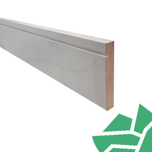 Picture of 18 x 119 5x5 Square Groove Skirting MDF primed FSC-5.4m