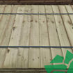 Picture of 6x6ft (1830x1830mm) Heavy Duty Suffolk Closeboard Fence Panels - Green Treated 