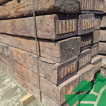 Show details for 140x245 Grade 1 Reclaimed Oak Sleepers 2.6m Picture of 140x245 Grade 1 Reclaimed Oak Sleepers 2.6m