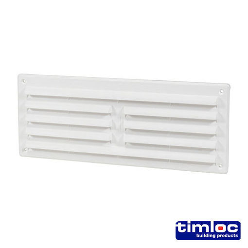 Picture of Timloc 1207W 9x3 Plastic Internal Louvre Grille Vent White