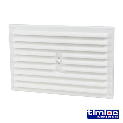 Picture of Timloc 1209W 9x6 Plastic Internal Hit & Miss Grille Vent White