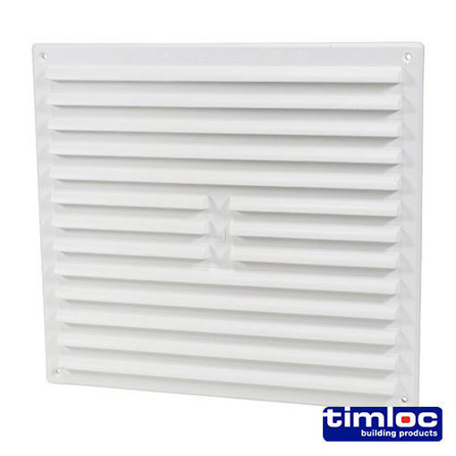 Picture of Timloc 1212W 9x9 Plastic Int Louvre Grille Vent White