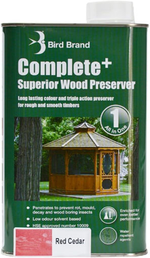 Picture of Bird Brand Complete Superior Wood Preserver Red Cedar 1l