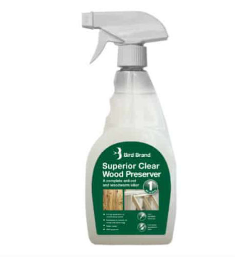 Picture of Bird Brand Superior Clear Woodworm Killer Spray 500ml