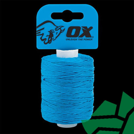 Picture of OX Pro Nylon High Vis Builders Line 105m / 350ft - Cyan