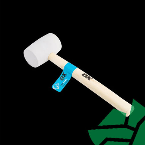 Picture of OX Pro White Rubber Mallet - 16oz / 450g