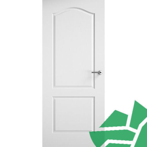 Picture of 2 Panel Arch Top Textured Semi-Solid Door 762x1981x35mm (2'6"x6'6")