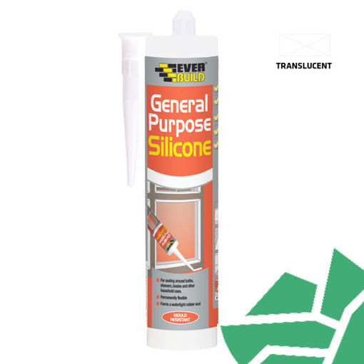 Picture of Everbuild General Purpose Silicone Sealant Clear C3