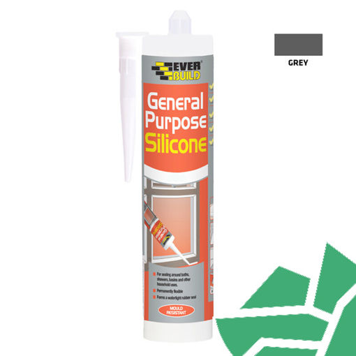 Picture of Everbuild General Purpose Silicone Sealant Grey C3