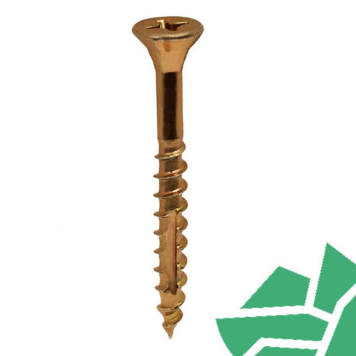 Picture of Ulti-Mate Woodscrews Pozisquare BZP&Y 6.0 x 130mm Box of 50