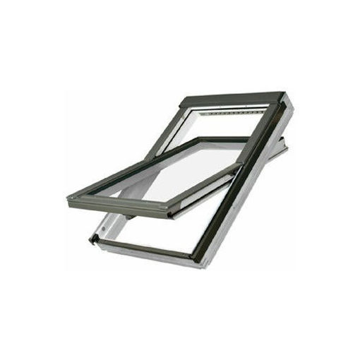 Picture of White Acrylic Centre Pivot Roof Window FTW-V P2 02 55x98cm