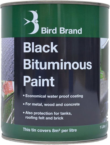 Picture of Black Bitumous Paint 1 Litre RK037