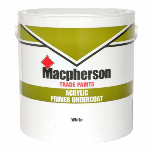 Picture of Macpherson Quick Dry Acrylic Primer Paint Undercoat White 2.5L