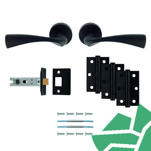 Picture of Sintra Latch Pack - Ultimate Door Pack in Matt Black