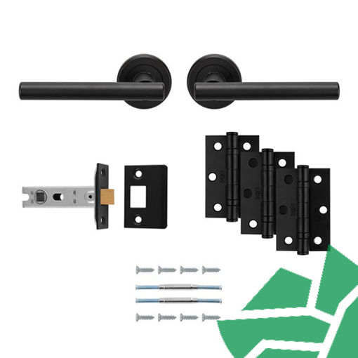 Picture of Faro Latch Pack - Ultimate Door Pack in Matt Black