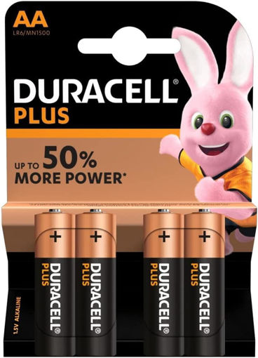 Picture of Duracell AA Cell Plus Power +100% Batteries (Pack 4)