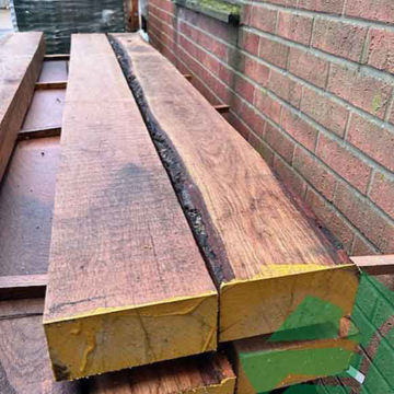 Show details for 100x200 Oak Timber Sleeper Premium 2.4m Oak sleepers for sale in Kings Lynn pattrick and thompsons