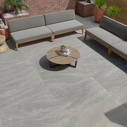 Picture of Brett Porcelain Paving Eclipse 900x600x20mm Kandla Grey