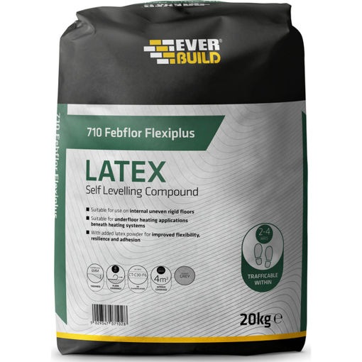 Picture of Everbuild 710 Febflor Self Level Flexiplus Floor Levelling Compound 20kg 