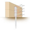 Picture of SleeperSecure Double Sleeper Straight Support Spike 660mm Galv