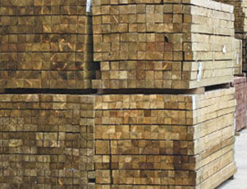 Picture of 100 x 100 Brown Treated Fence Post 2.4m FSC