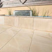 Picture of Brett Chaucer Concrete Paving Slabs 450x450x32mm Buff
