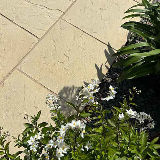 Picture of Brett Stamford Riven Concrete Paving Slabs 450x450x32mm Buff 