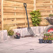 Picture of Brett Stamford Riven Concrete Paving Slabs 450x450x32mm Charcoal