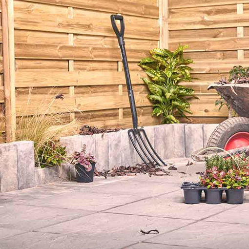 Picture of Brett Stamford Riven Concrete Paving Slabs 600x600x32mm Charcoal
