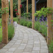 Picture of Brett Alpha Antique Large Driveway Block Paving 210x140x50mm Charcoal