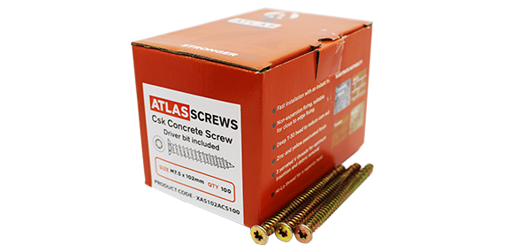 Picture of 152x7.5mm Atlas Concrete Screws Box of 100