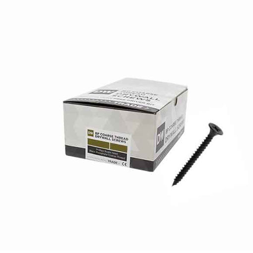 Picture of Samac 3.5 x 38mm Black Phosphate Coarse Thread Drywall Screws (Box of 200)