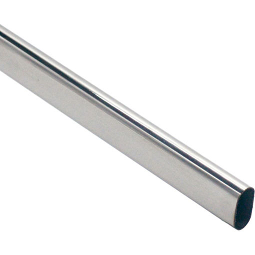 Picture of Rothley Oval Chrome Tube Multi-Purpose Rail 15 x 30 x 914mm