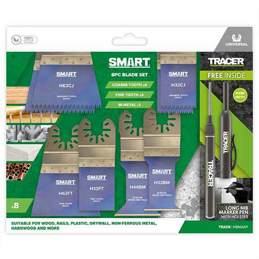 Picture of SMART Trade 8 Piece Blade Set with Clog Free Marker
