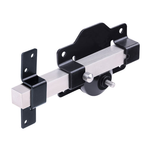 Picture of Timco Long Throw Gate Lock Single 50mm Black